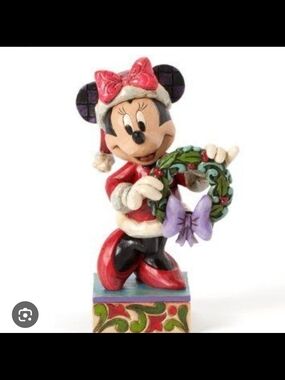 Jim Shore Disney Traditions "Season's Greetings" (Minnie Mouse with Wreath)
